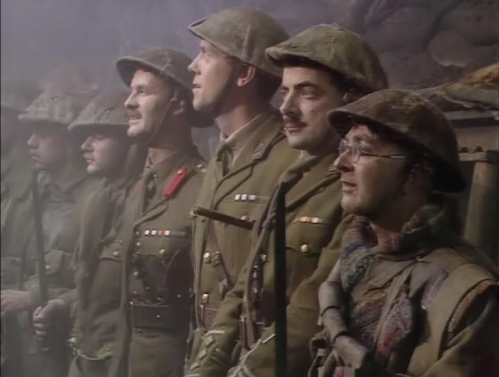 The soldiers prepare to go over the top